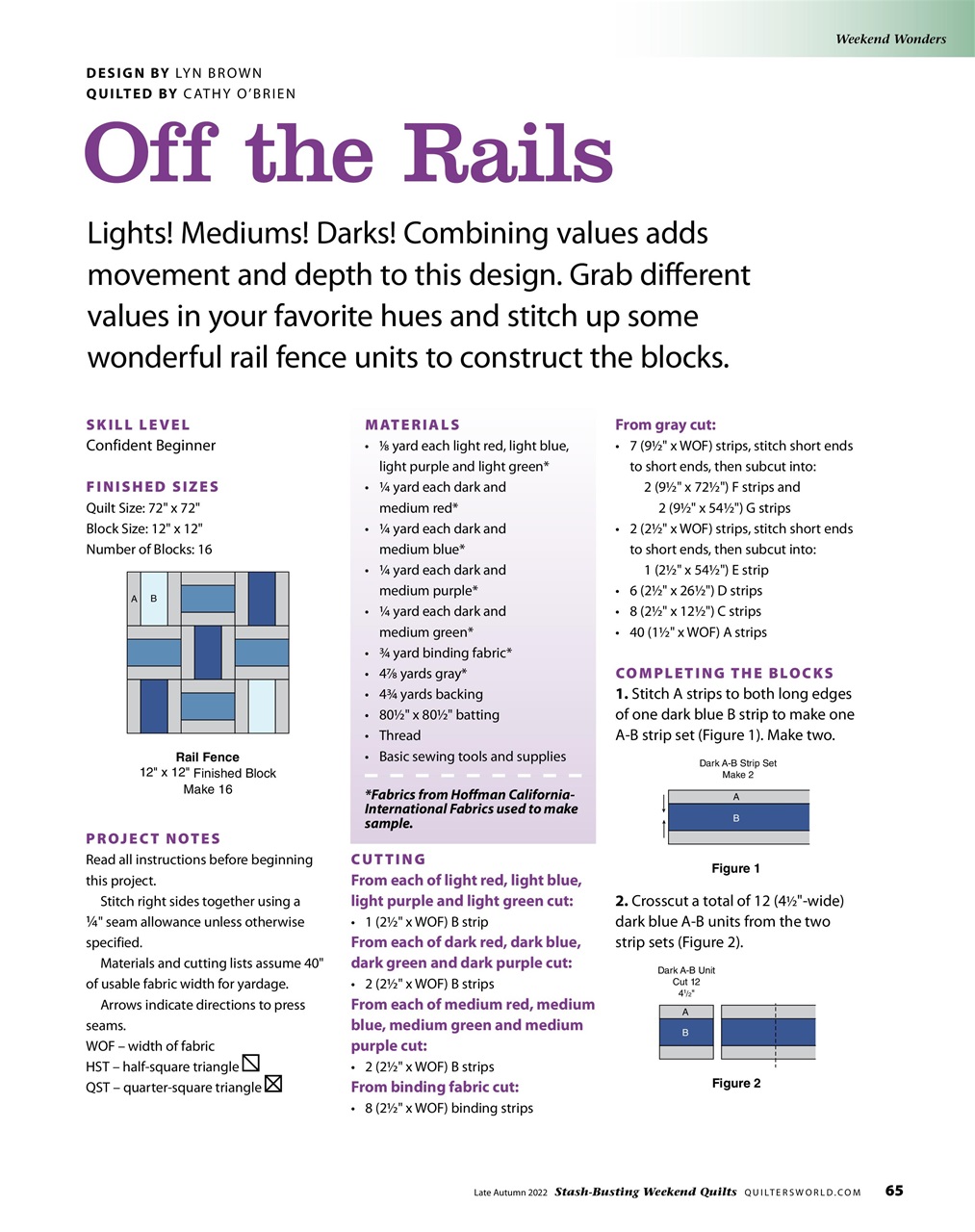 Quilter's World Preview Pages