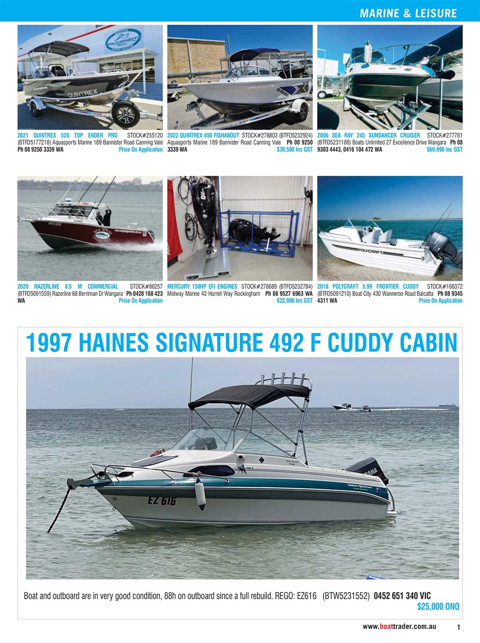 Boat Trader Australia Preview Pages