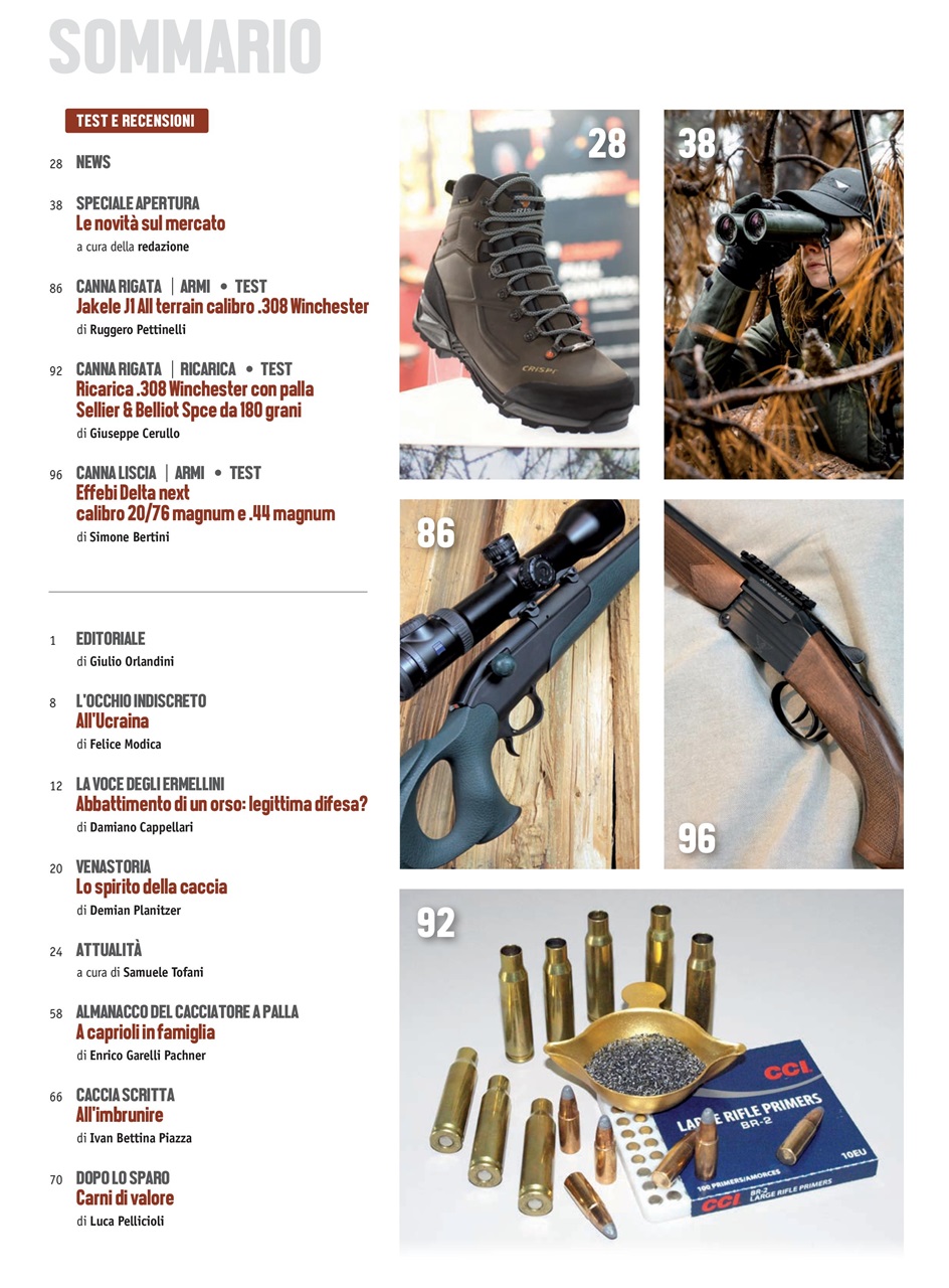 Caccia Magazine Preview Pages