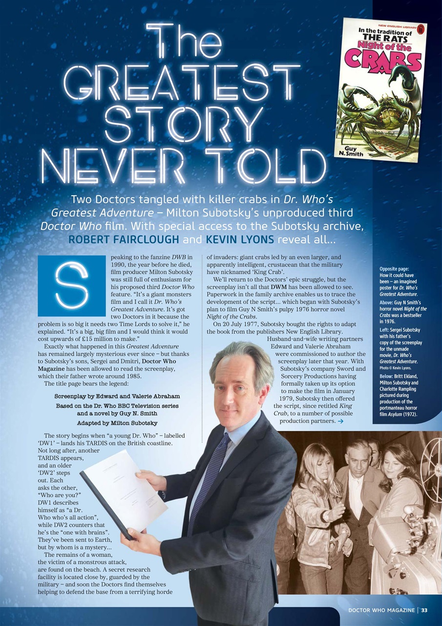 Doctor Who Magazine Preview Pages