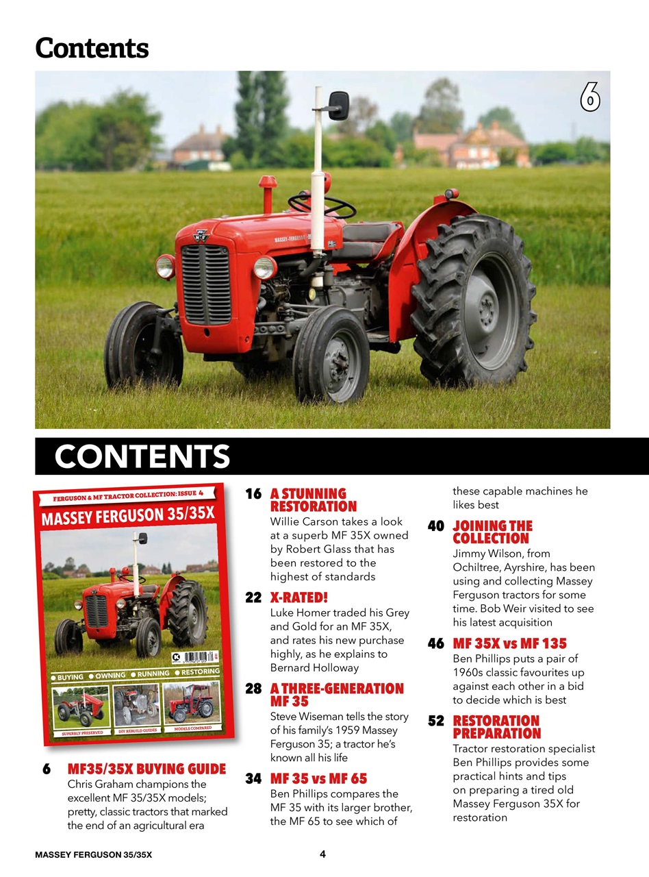 Ferguson & MF Tractor Collection Preview Pages