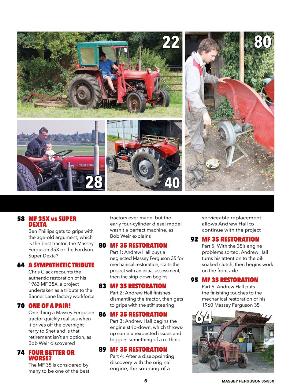 Ferguson & MF Tractor Collection Preview Pages