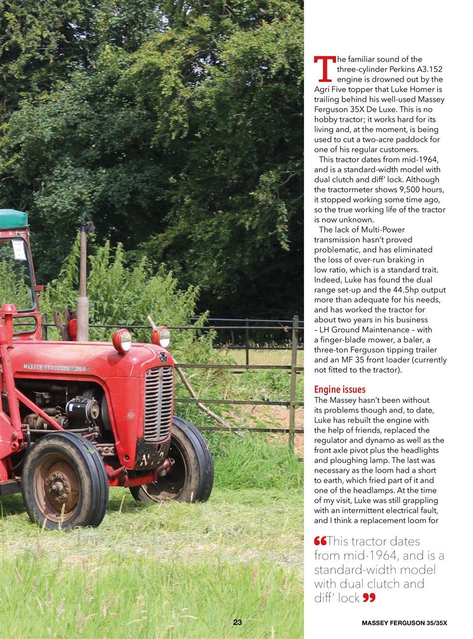 Ferguson & MF Tractor Collection Preview Pages