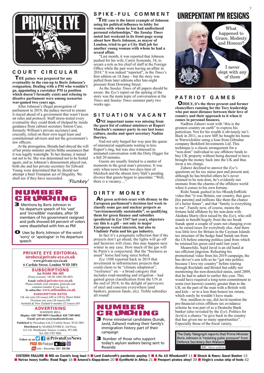Private Eye Preview Pages