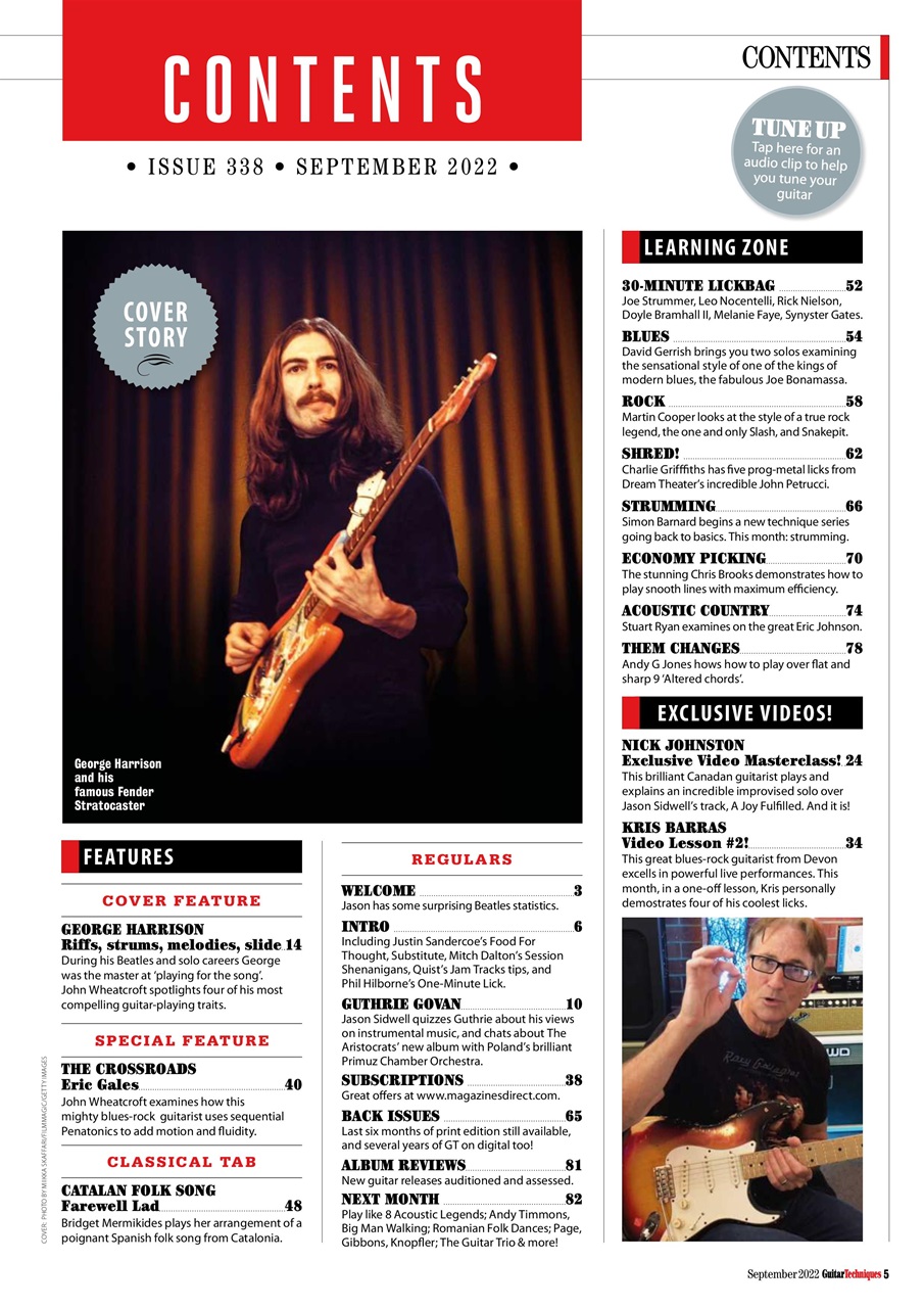 Guitar Techniques Preview Pages