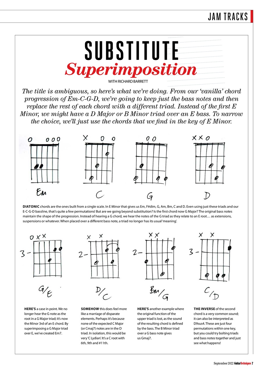 Guitar Techniques Preview Pages