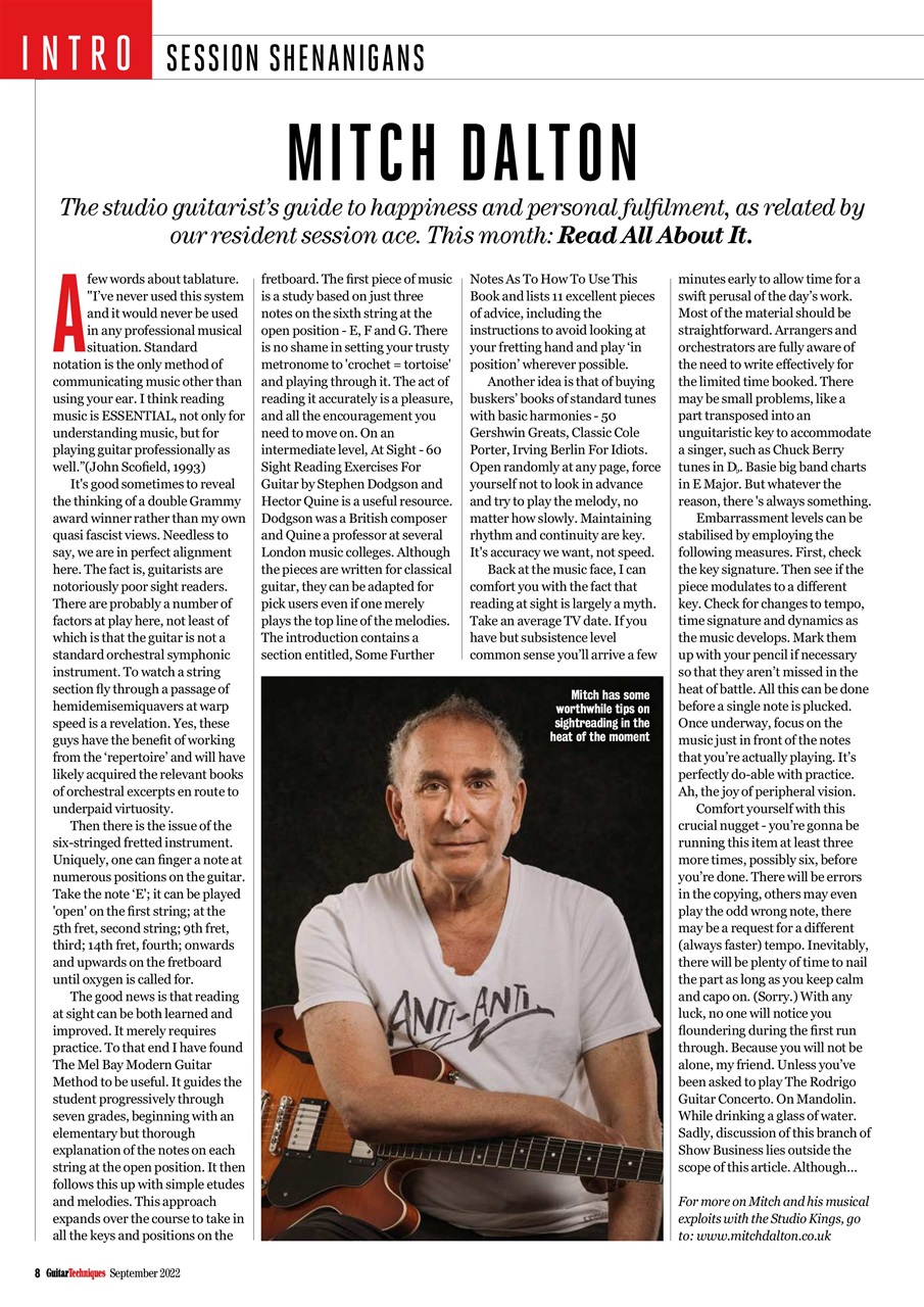 Guitar Techniques Preview Pages