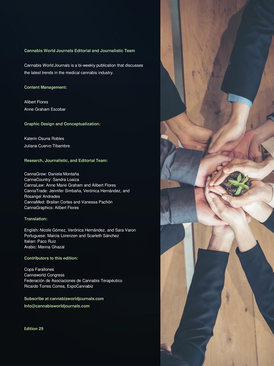 Cannabis World Journals Preview Pages