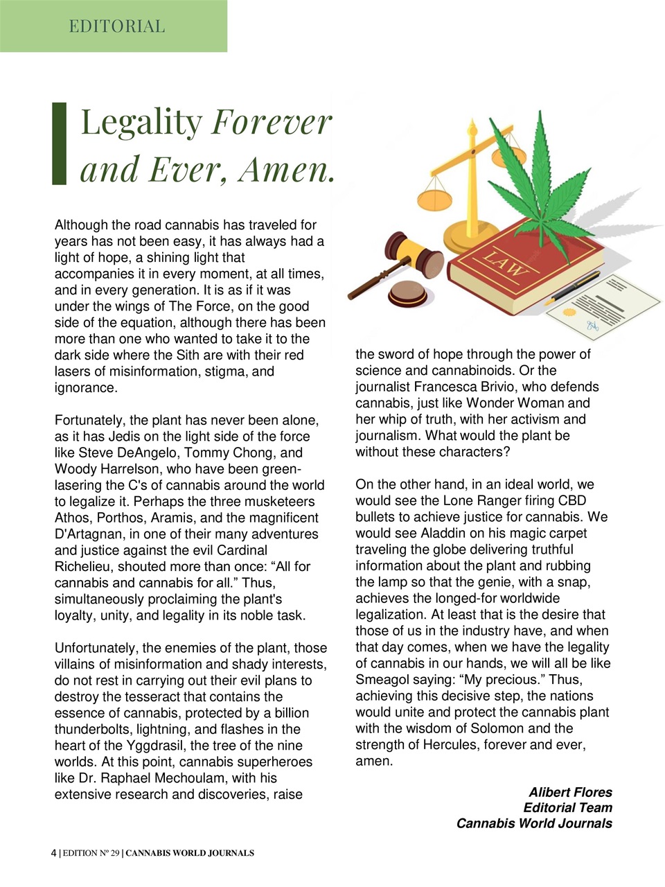 Cannabis World Journals Preview Pages