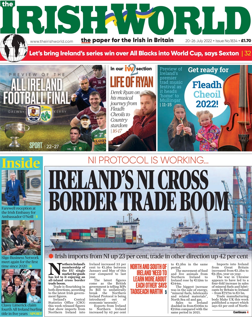 Irish World Preview Pages