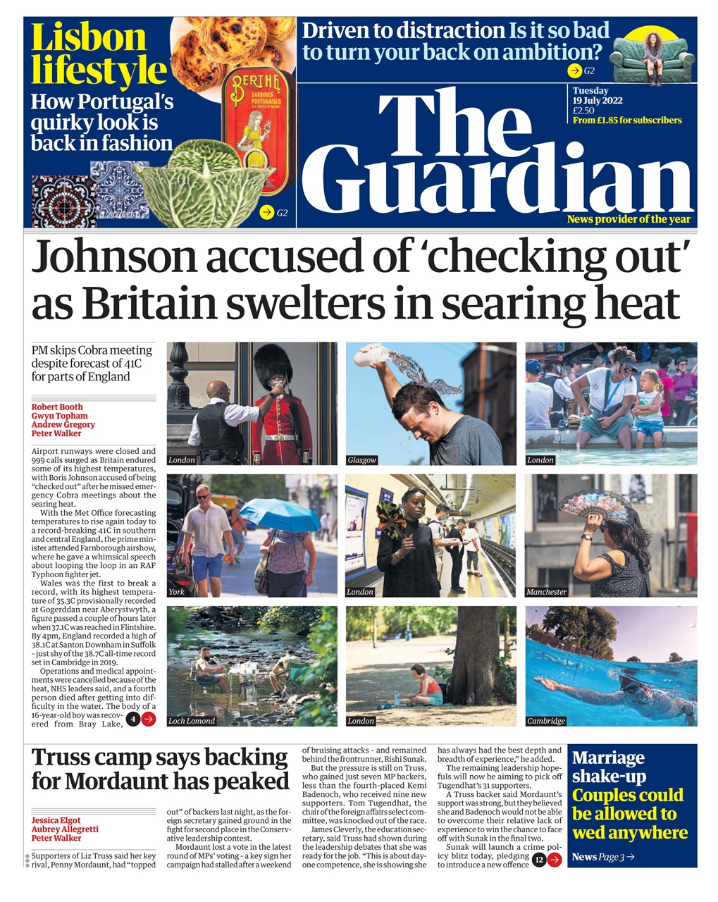 The Guardian Newspaper Preview Pages