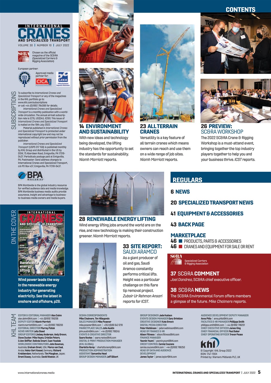 Int. Cranes and Specialized Transp Preview Pages