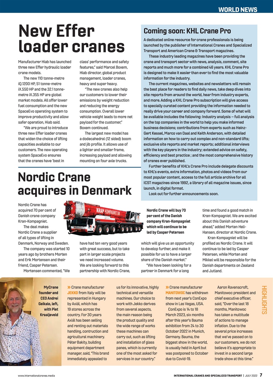 Int. Cranes and Specialized Transp Preview Pages