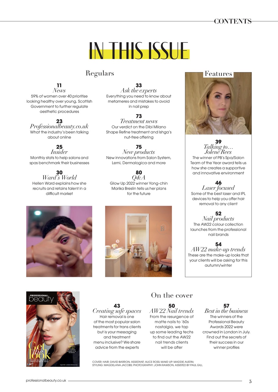 Professional Beauty Preview Pages