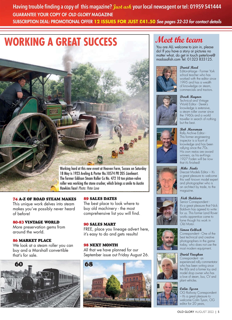 Old Glory Magazine Preview Pages