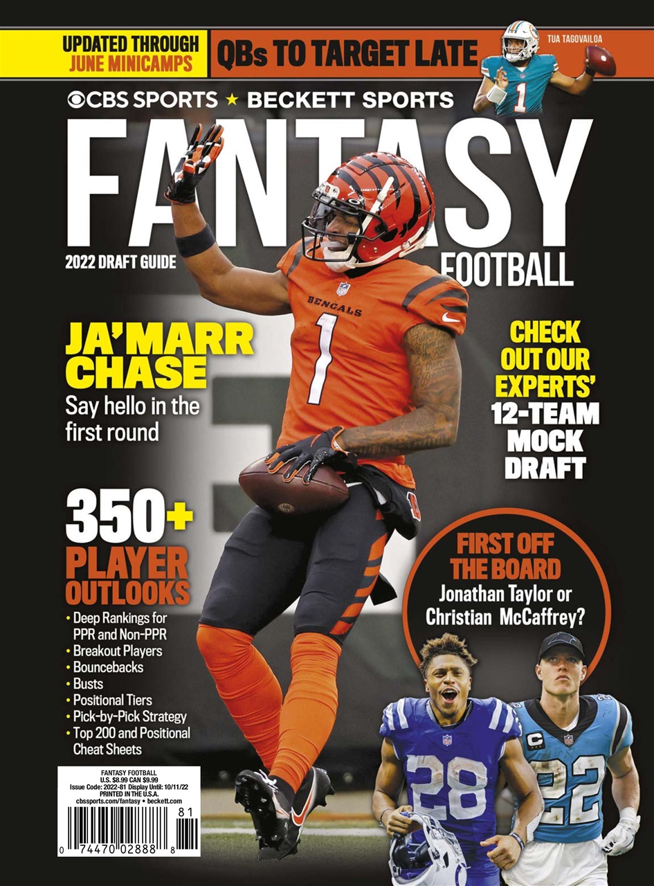Beckett Football Magazine Preview Pages