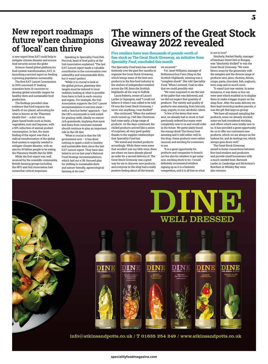 Speciality Food Preview Pages