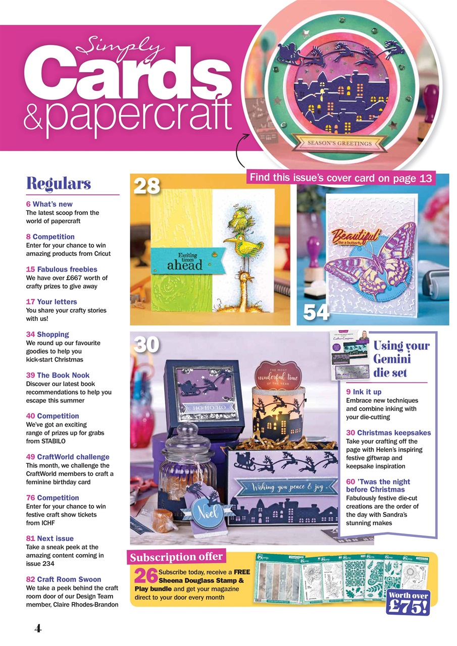 Simply Cards & Papercraft Preview Pages