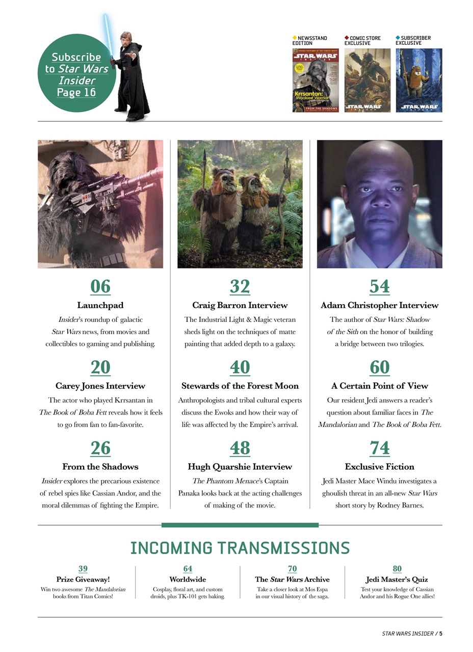 Star Wars Insider Preview Pages