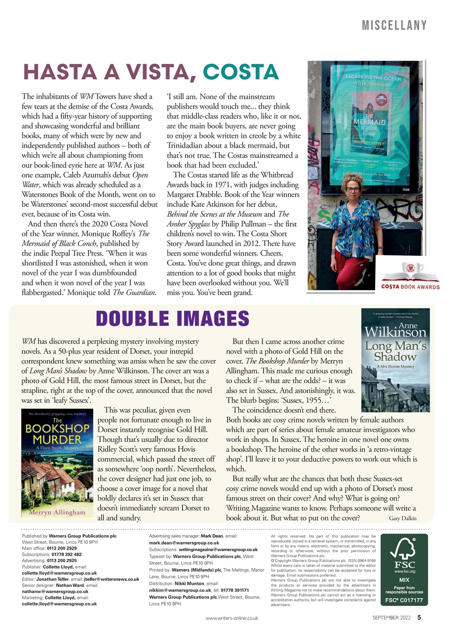 Writing Magazine Preview Pages