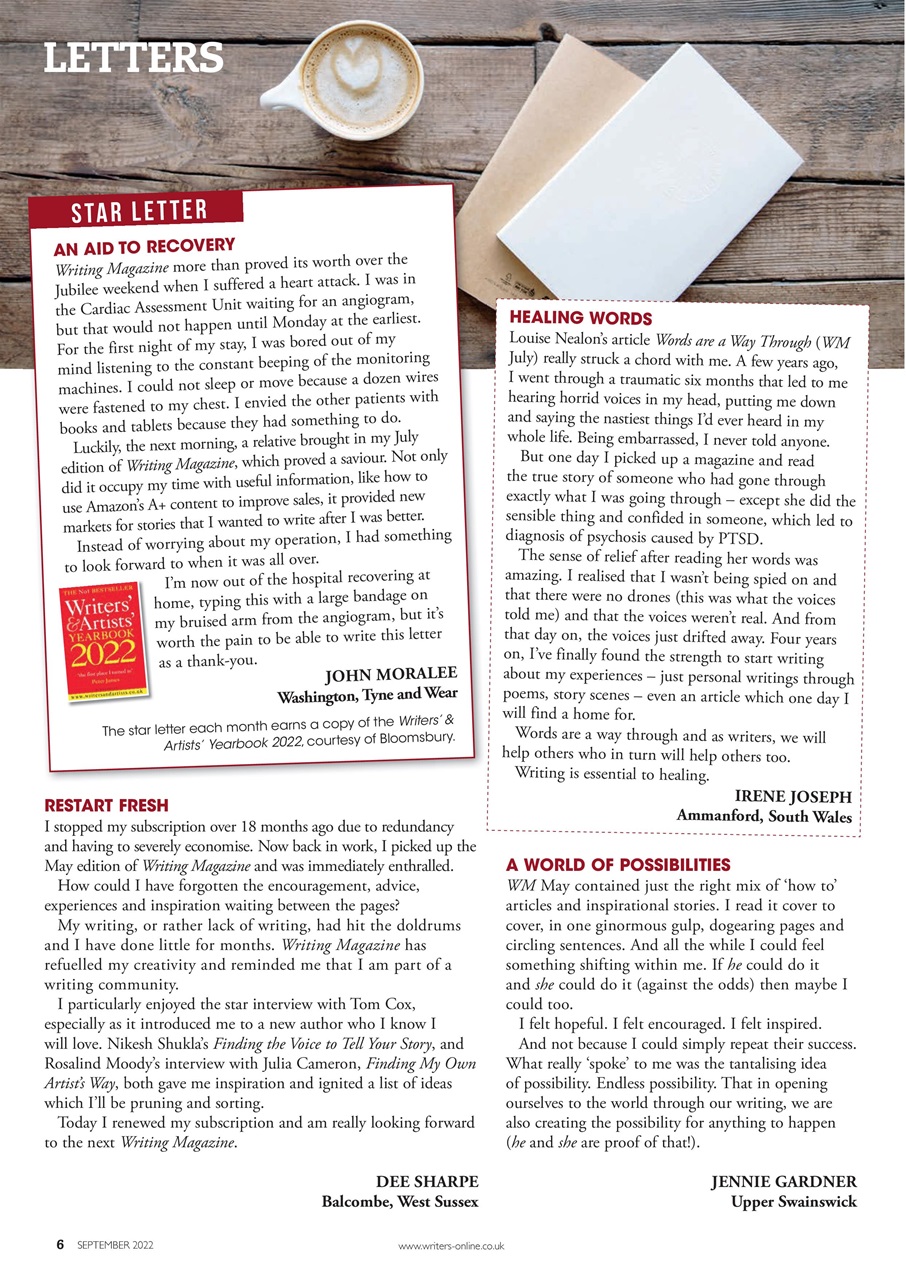 Writing Magazine Preview Pages