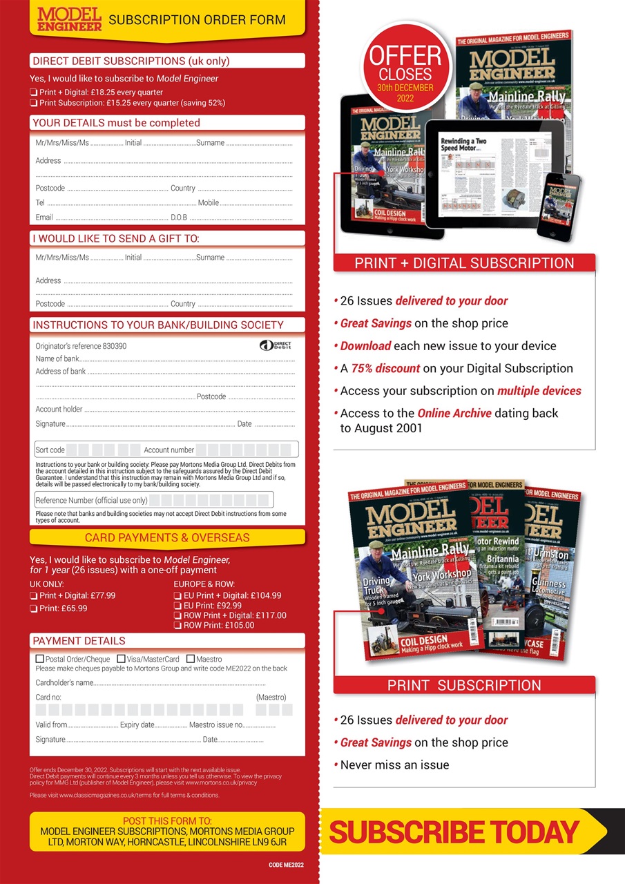 Model Engineer Preview Pages