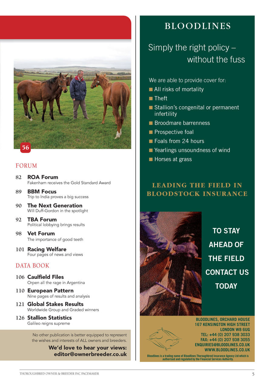 The Owner Breeder Preview Pages