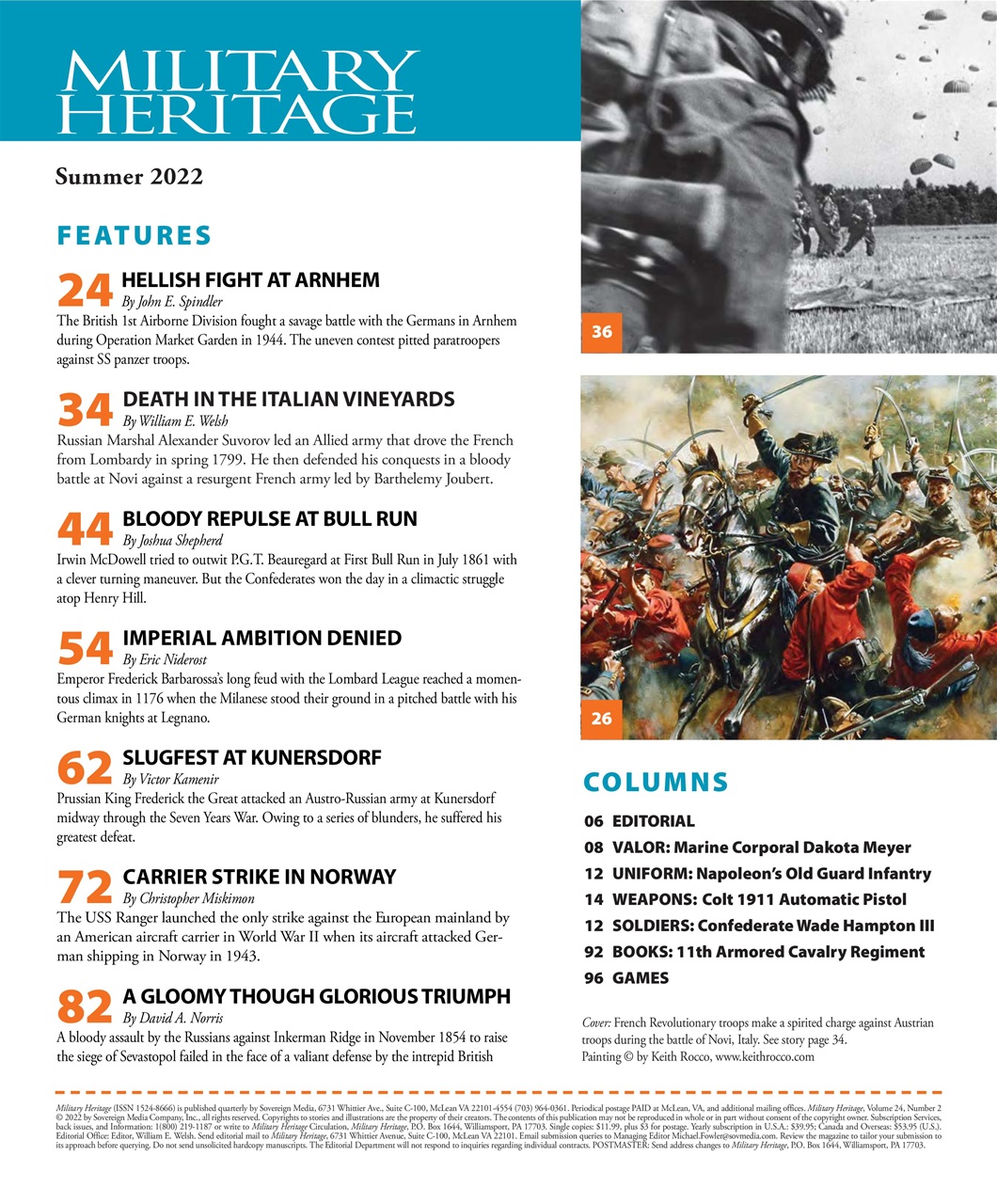 Military Heritage Preview Pages