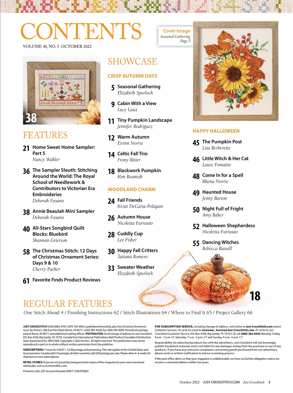 Just CrossStitch Preview Pages