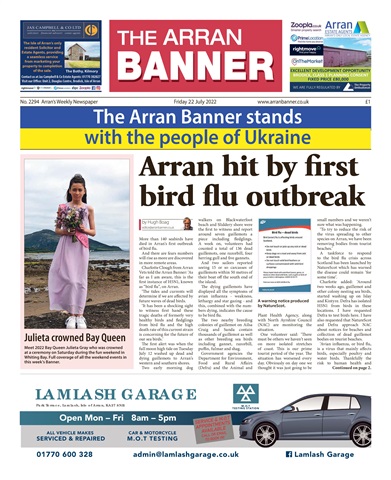 Arran Banner issue 22/07/2022