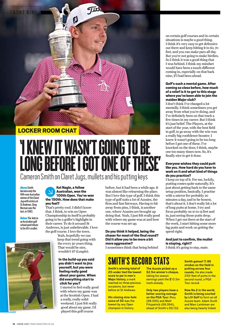 Today's Golfer Preview Pages