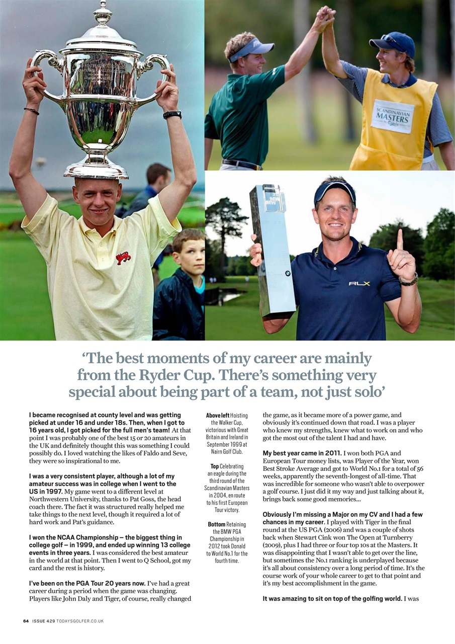 Today's Golfer Preview Pages
