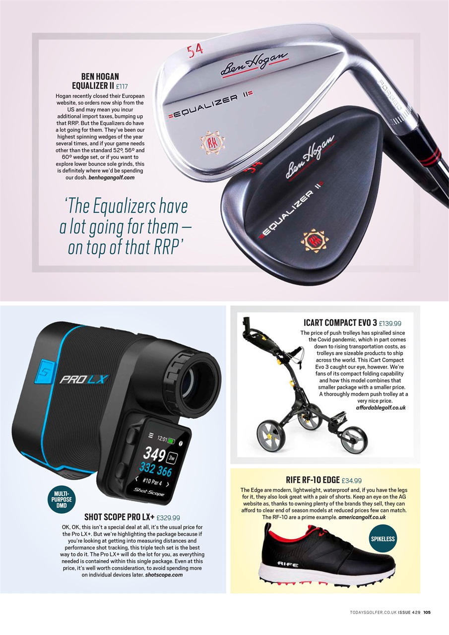 Today's Golfer Preview Pages