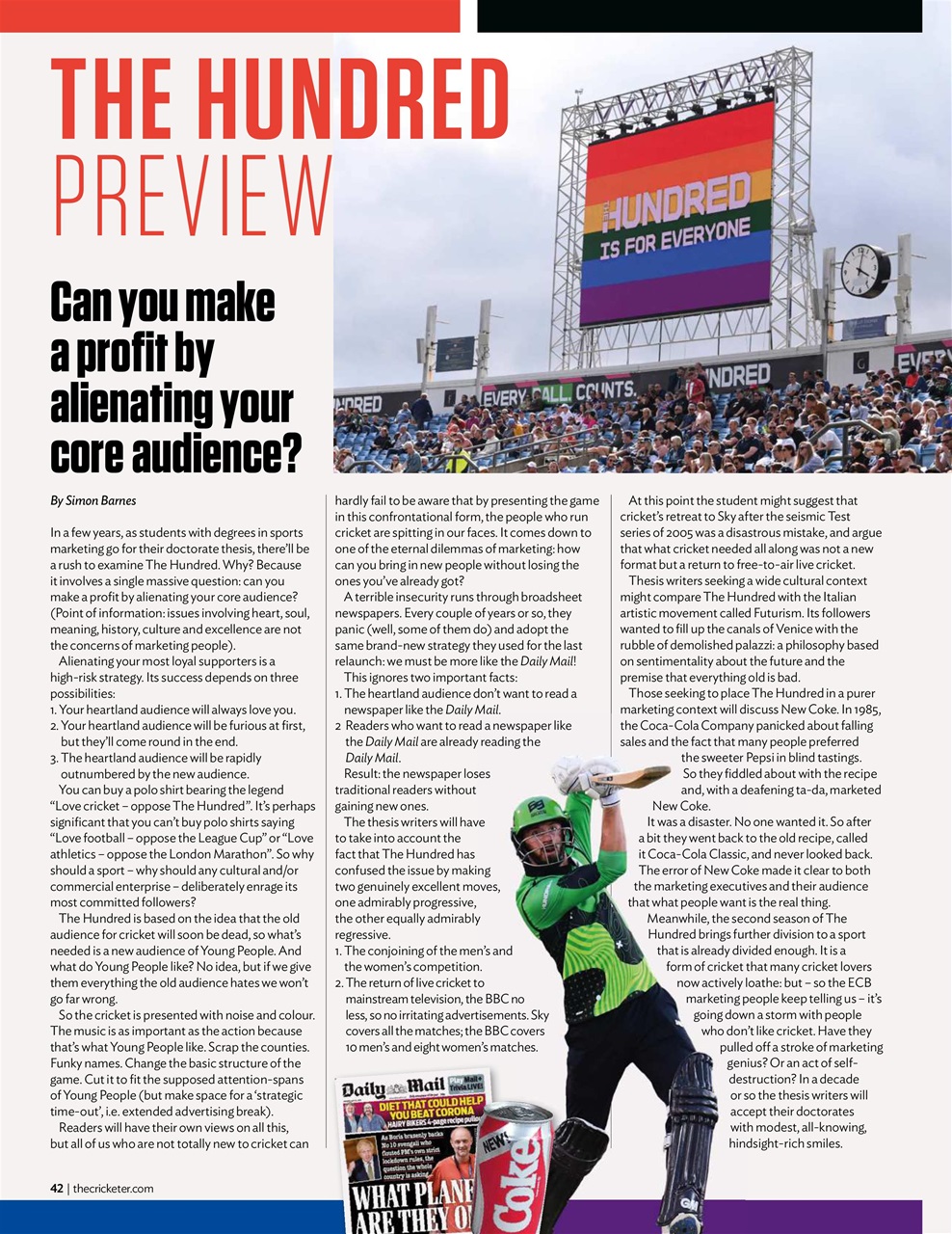 The Cricketer Magazine Preview Pages