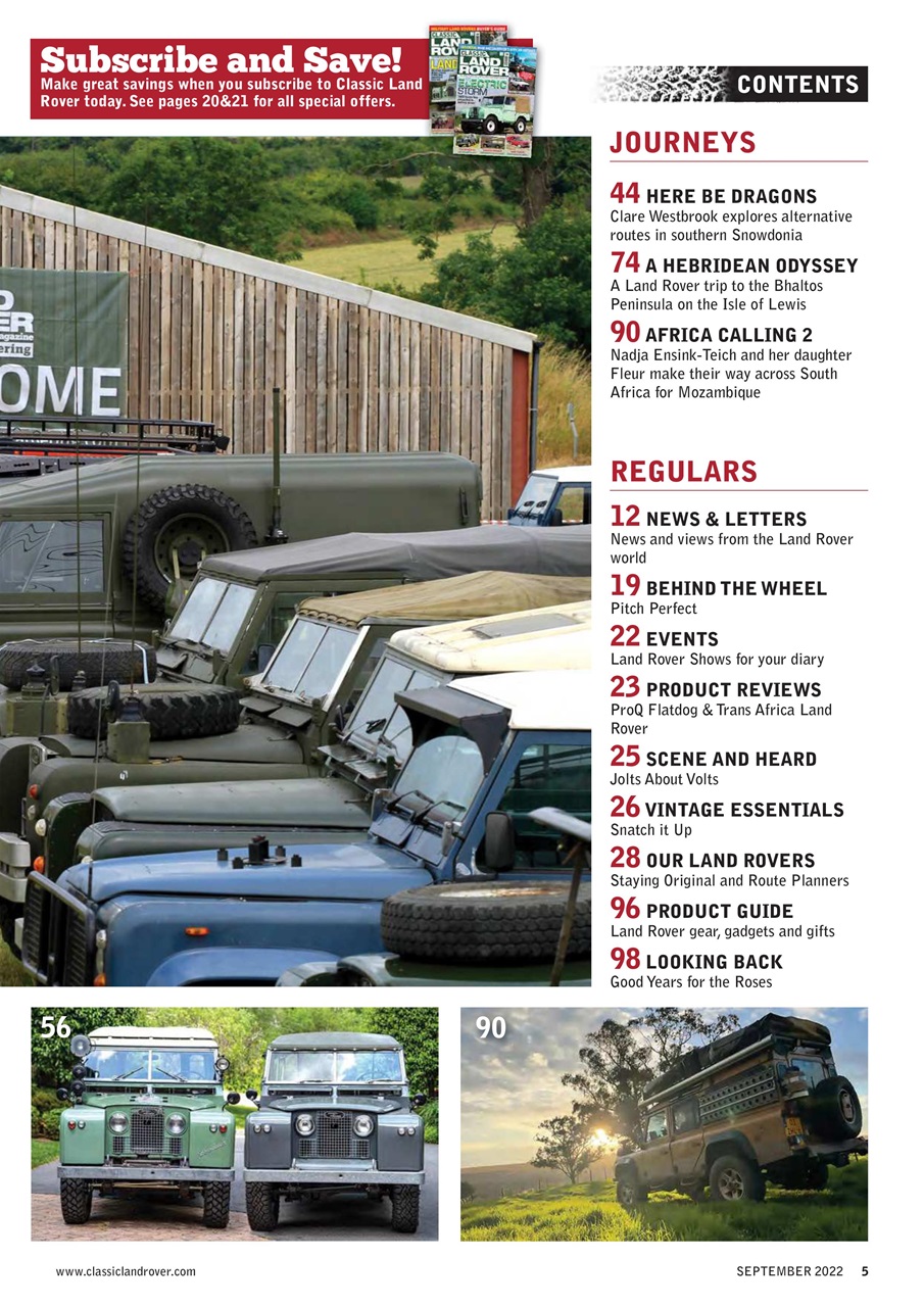 Classic Land Rover Magazine Preview Pages