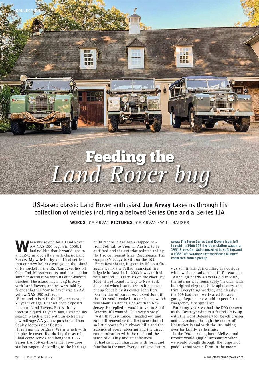 Classic Land Rover Magazine Preview Pages