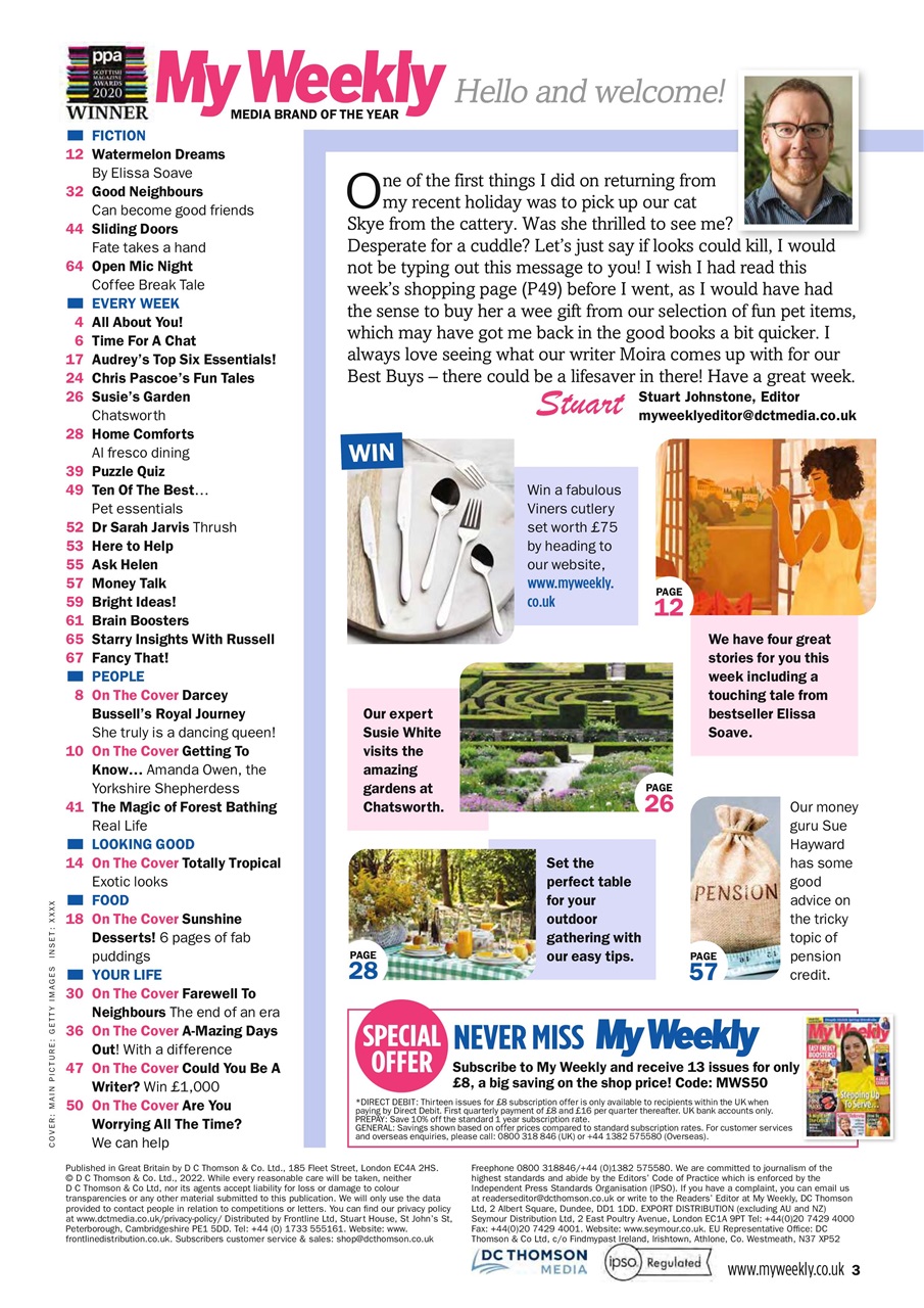 My Weekly Preview Pages