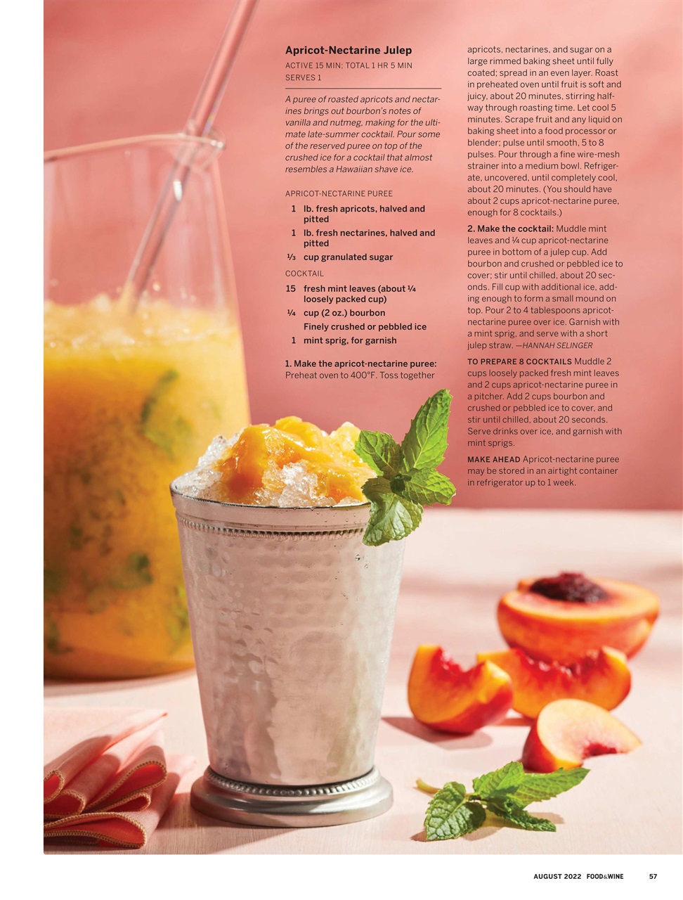 Food & Wine Preview Pages