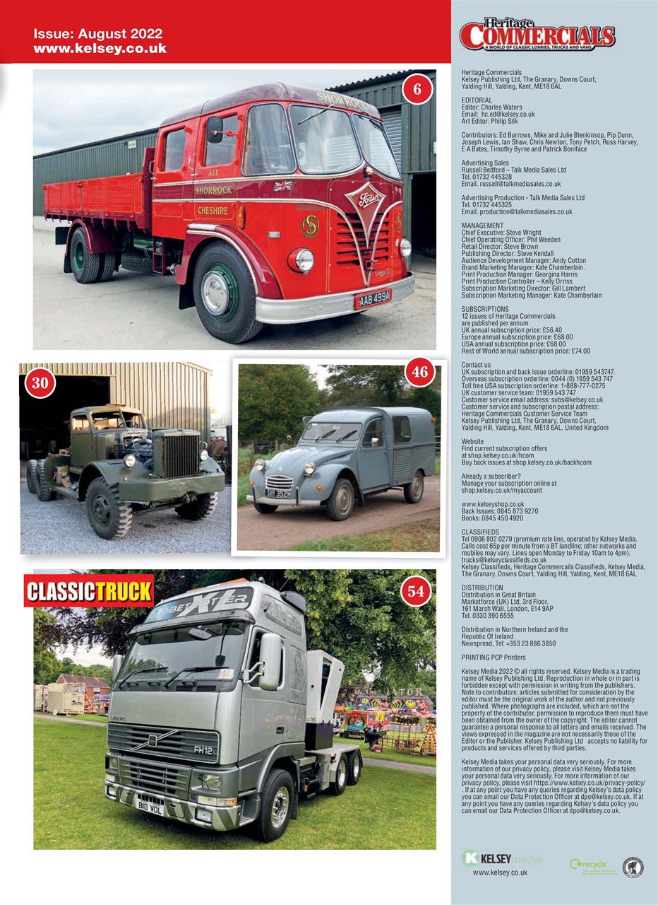 Heritage Commercials Magazine Preview Pages