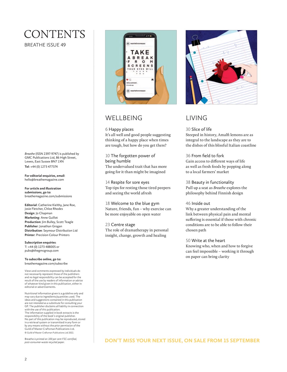 Breathe Preview Pages