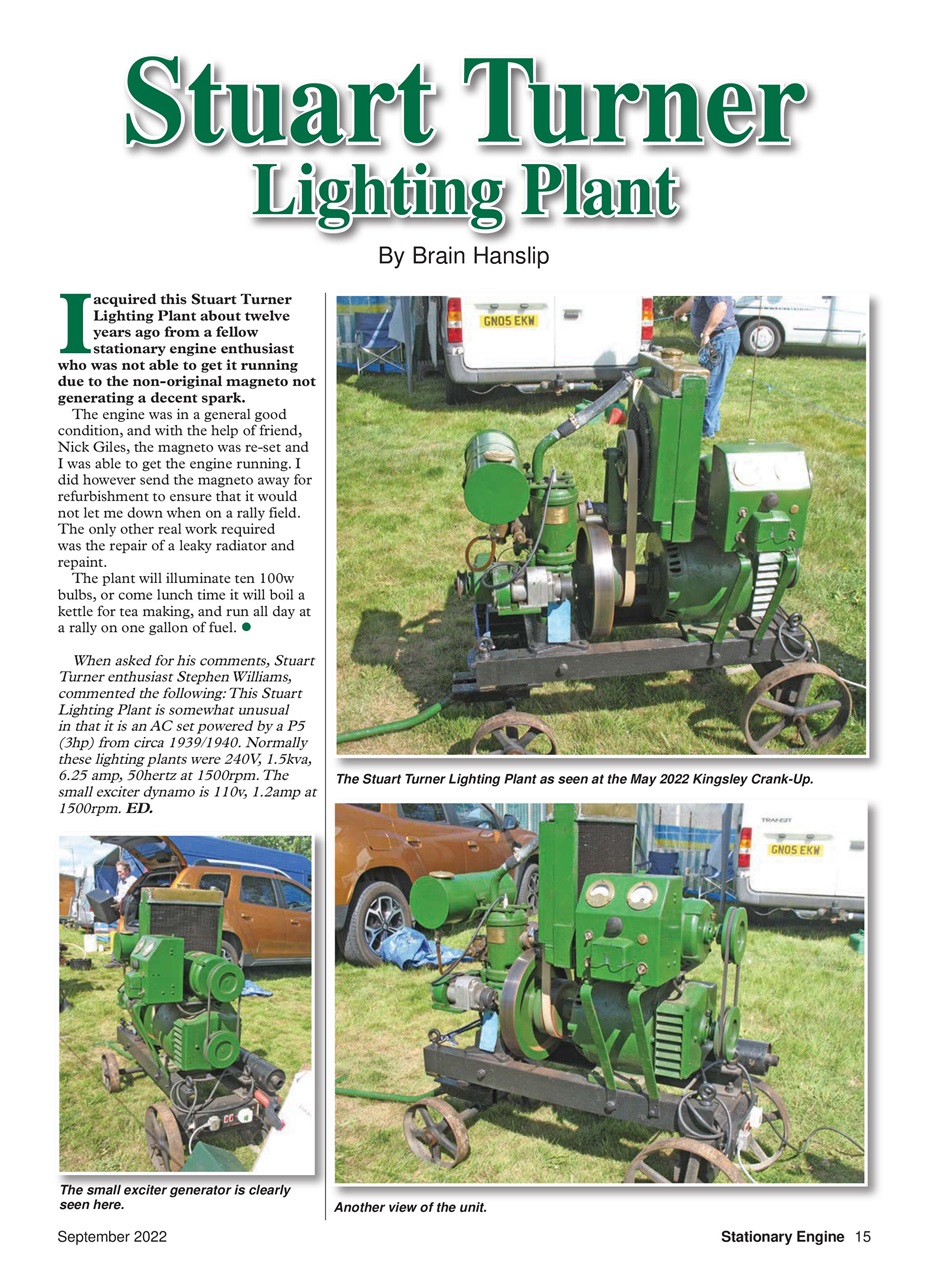 Stationary Engine Preview Pages