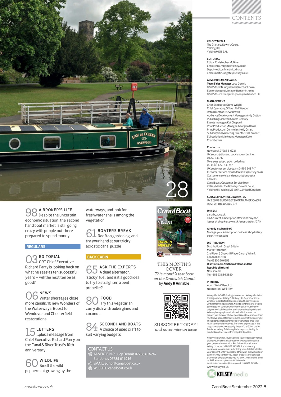 Canal Boat Preview Pages