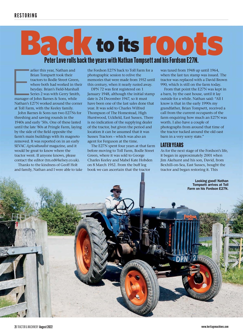 Tractor & Machinery Preview Pages