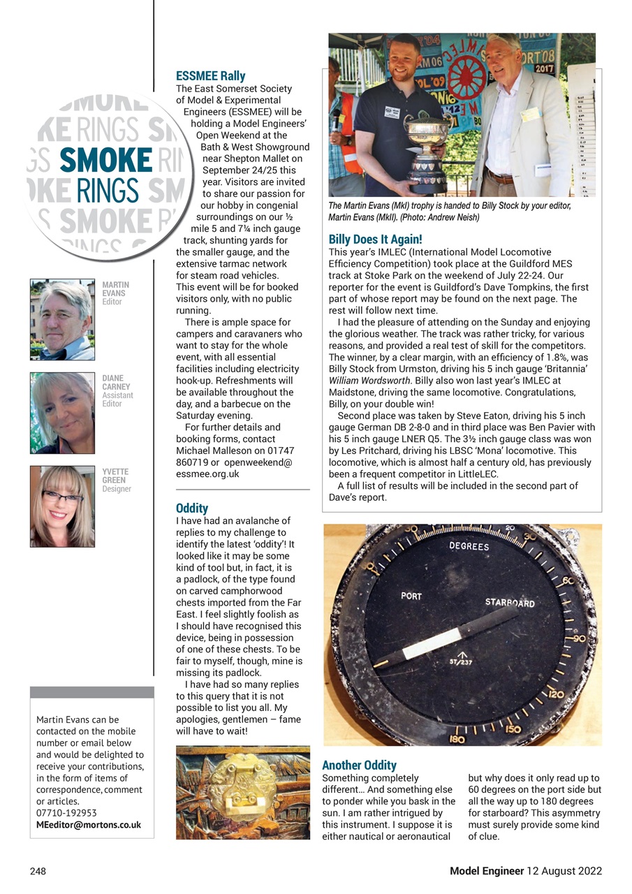 Model Engineer Preview Pages