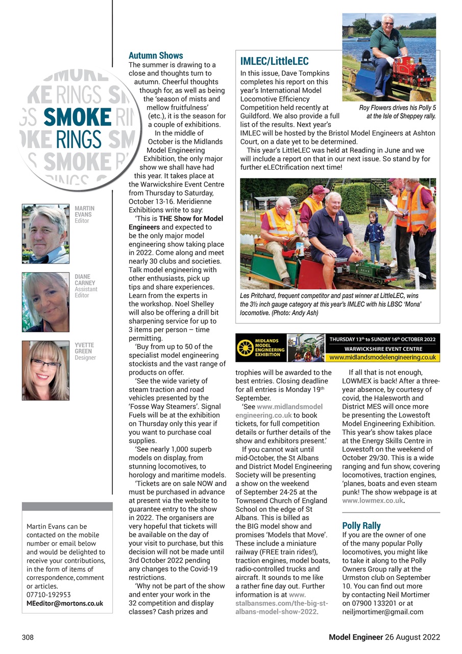 Model Engineer Preview Pages