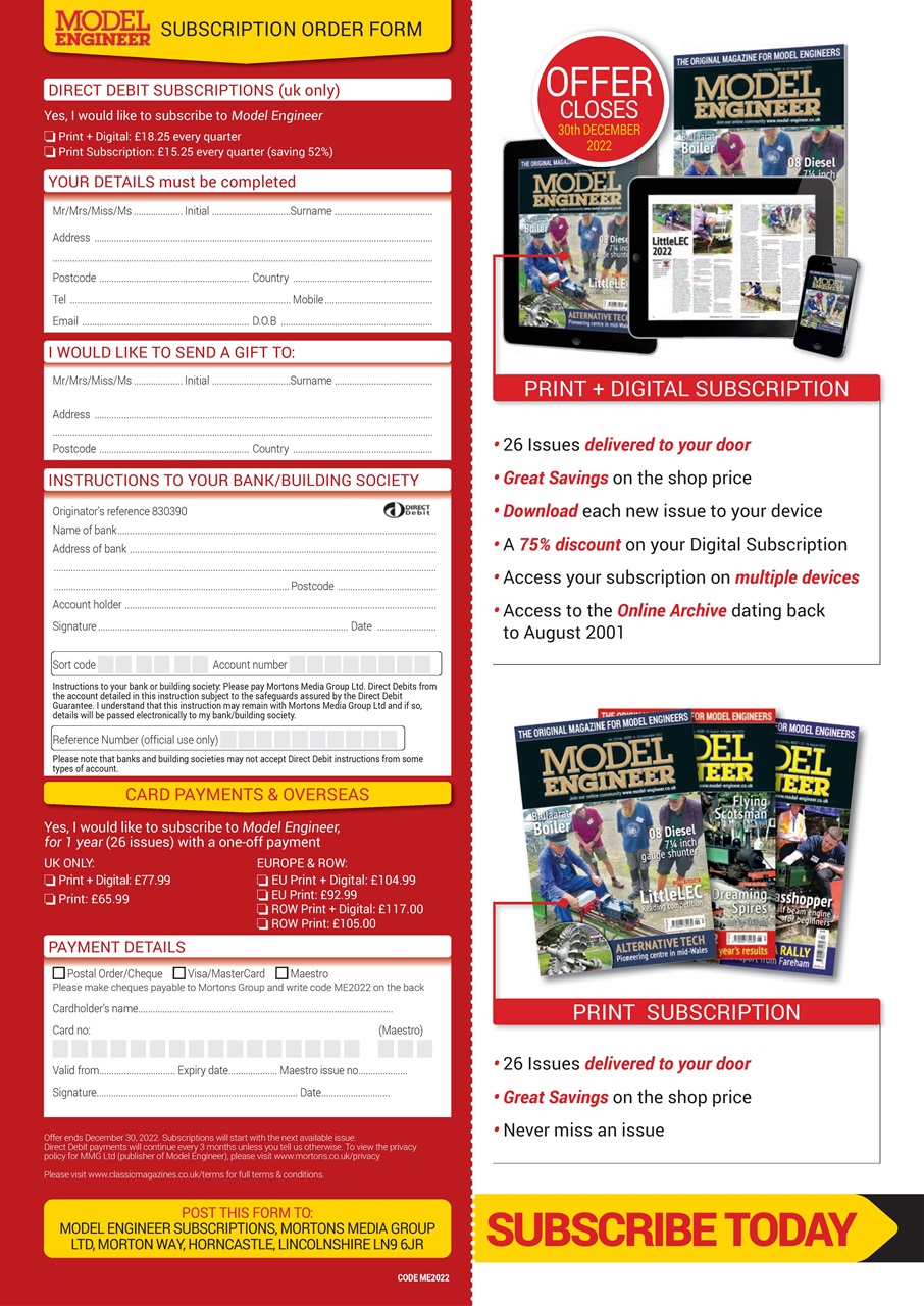 Model Engineer Preview Pages