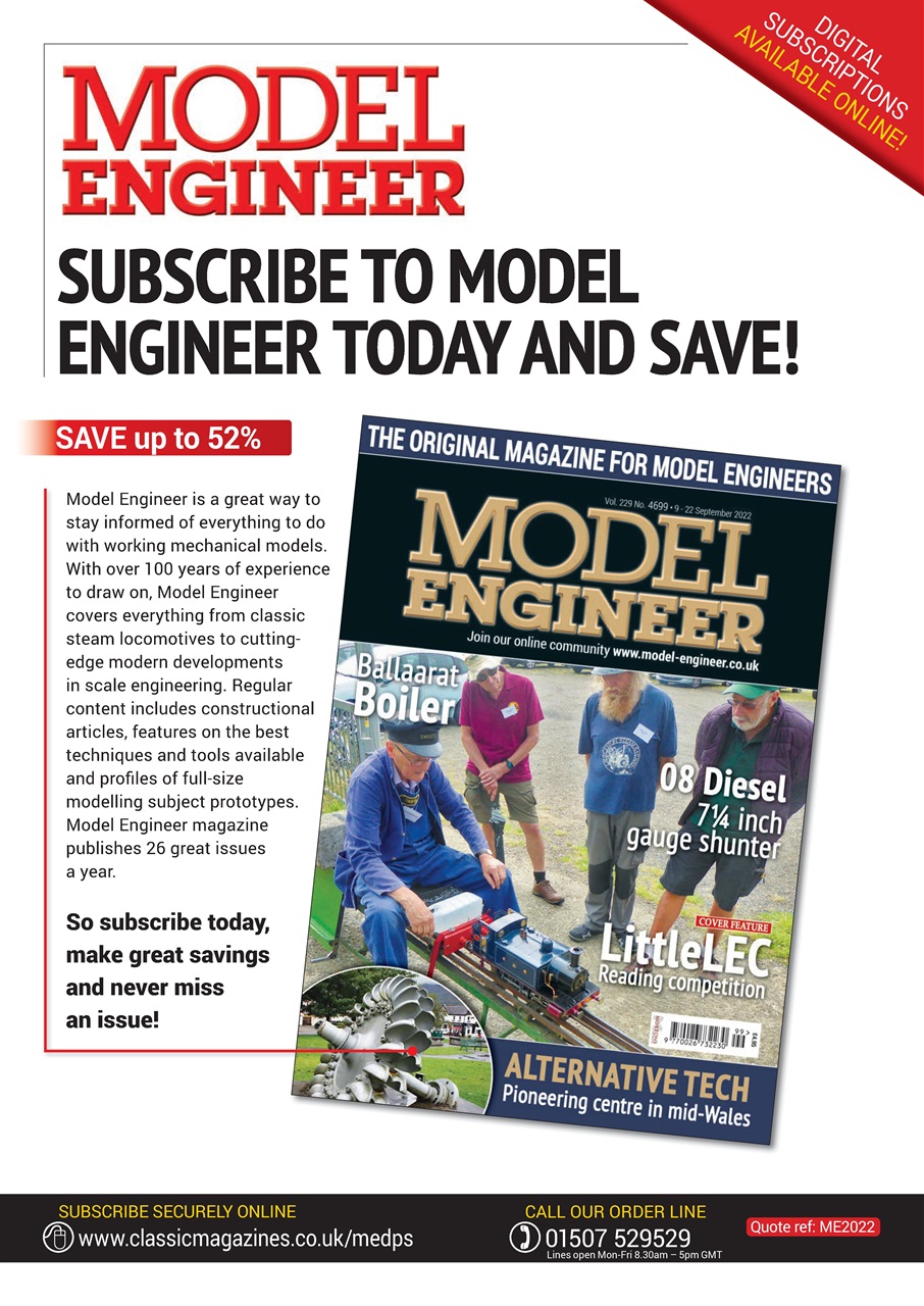 Model Engineer Preview Pages