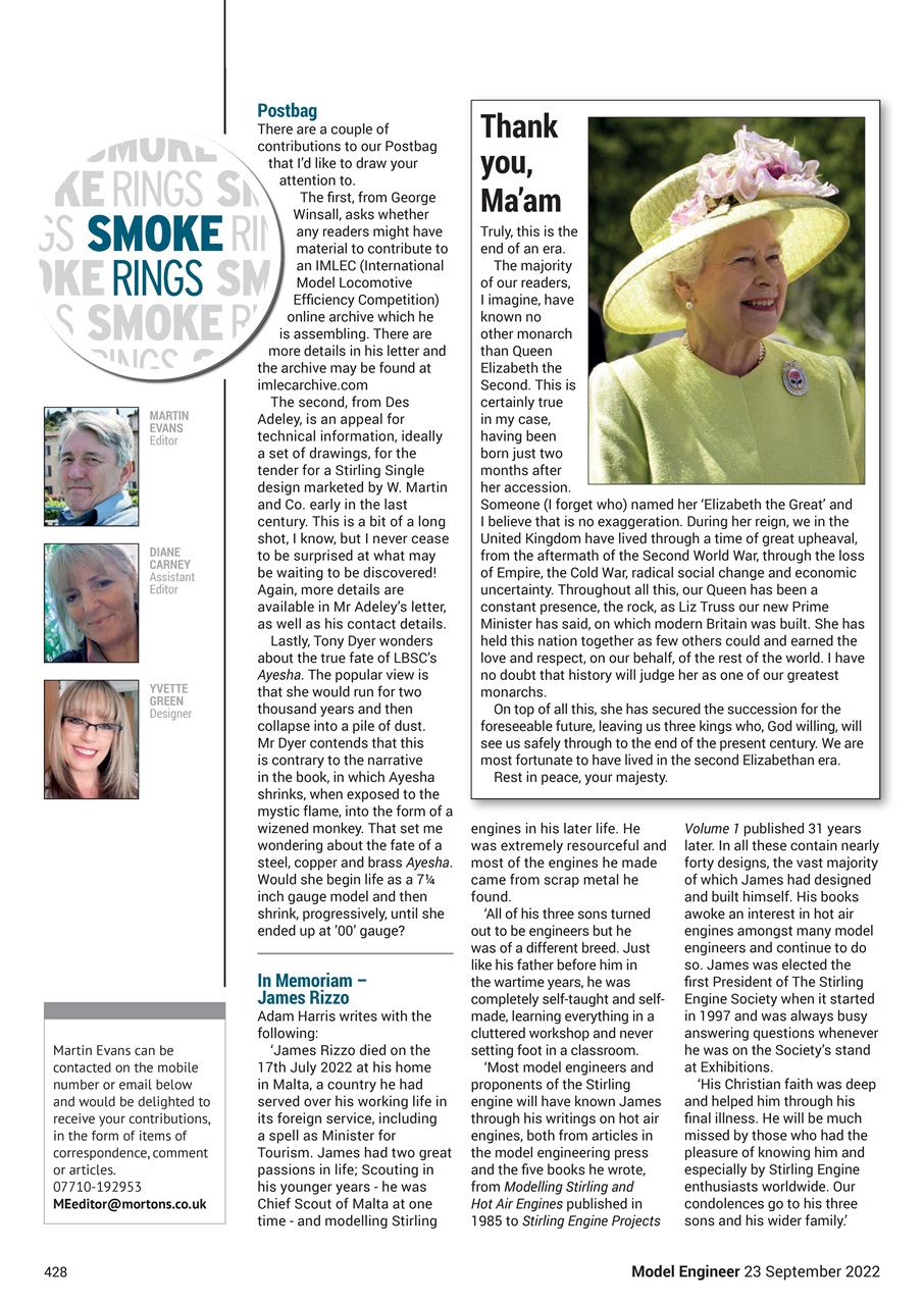 Model Engineer Preview Pages