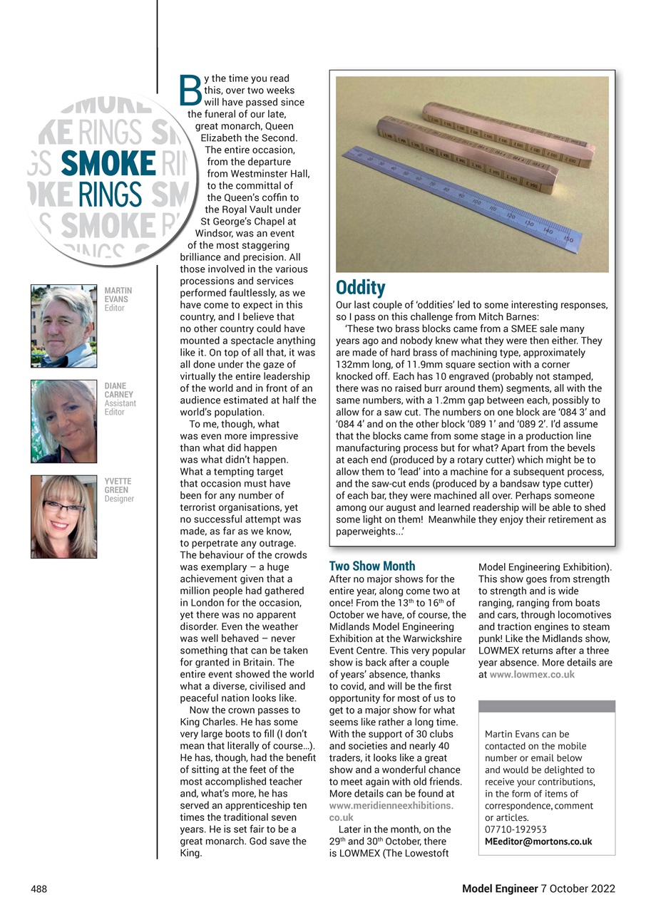 Model Engineer Preview Pages