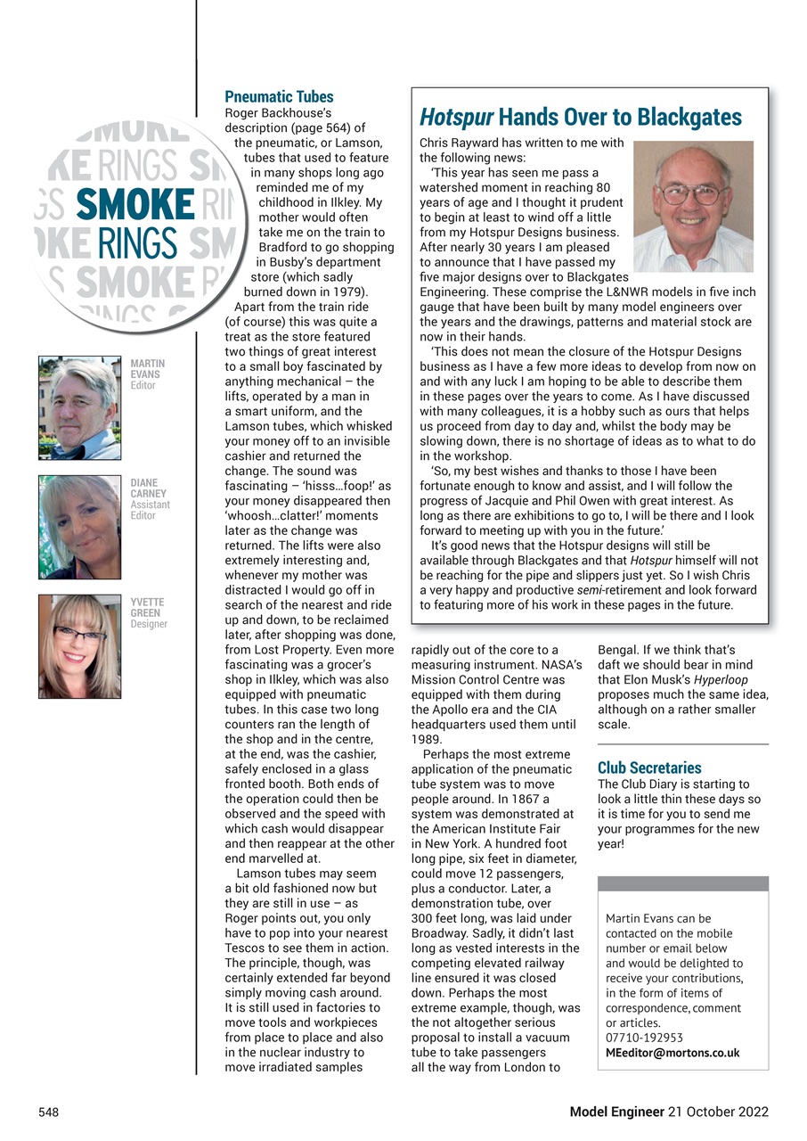 Model Engineer Preview Pages